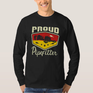 Camiseta Orgulloso Pipefitter Job Professioner Plumber