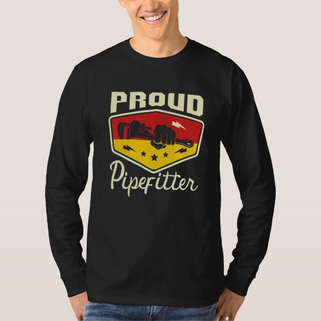 Camiseta Orgulloso Pipefitter Job Professioner Plumber (Anverso)