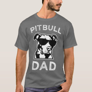 Camiseta Orgulloso Pitbull Dad Mens Pit Bulldog divertido P