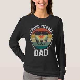 Camiseta Orgulloso Pitbull Dad Retro Vintage Retro Cara Vin