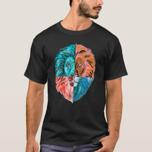 Camiseta Orgulloso Poderoso León Leo Astrología Cabeza Orgu