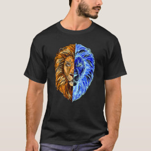 Camiseta Orgulloso Poderoso León Leo Astrología Cabeza Orgu