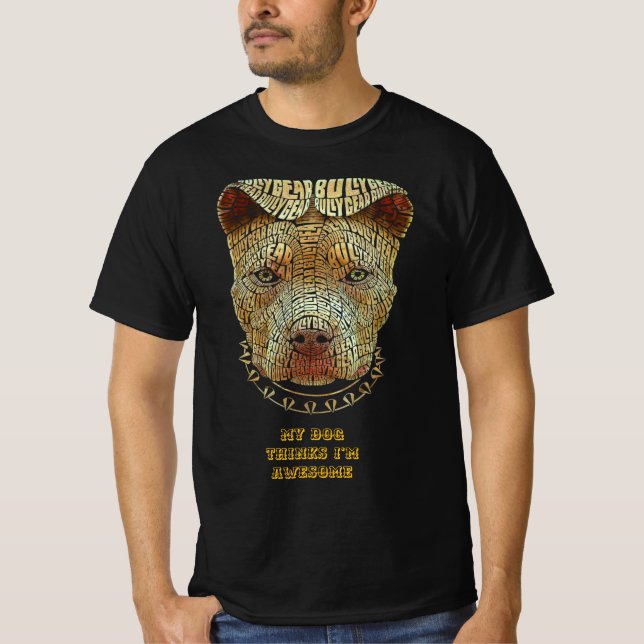 Camiseta "Orgulloso por mi perro" - Elegante amante de la m (Anverso)