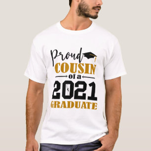 Camiseta Orgulloso primo de un graduado en 2021
