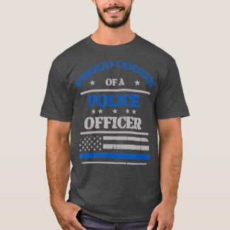 Camiseta Orgulloso primo de un oficial de policía en una ca