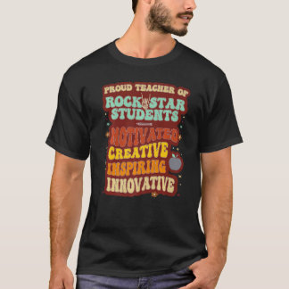 Camiseta Orgulloso Profesor Antiguo De Estudiantes Rockstar