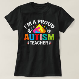 Camiseta Orgulloso profesor de autismo