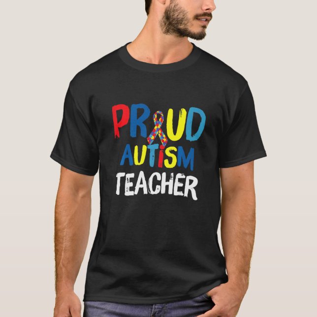 Camiseta Orgulloso Profesor de Autismo (Anverso)