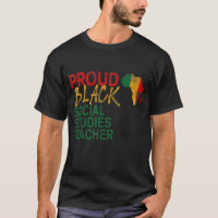 Orgulloso profesor de Estudios Sociales Negros afr