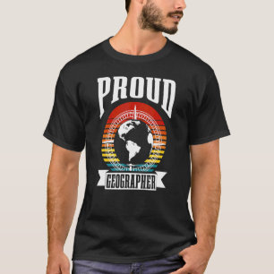 Camiseta Orgulloso profesor de geografía estudiantil Geogra