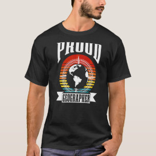 Camiseta Orgulloso profesor de geografía estudiantil Geogra