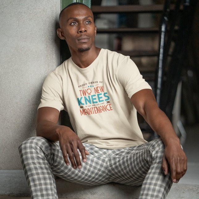 Camiseta Orgulloso propietario de dos nuevas rodillas (Subido por el creador)