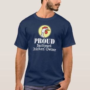 Camiseta Orgulloso propietario de pollo de patio trasero (O