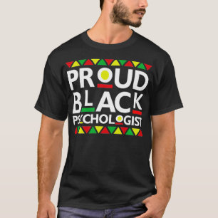 Camiseta Orgulloso psicólogo negro historia afroamericana
