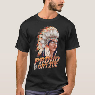 Camiseta Orgulloso pueblo indígena americano tribu tribal e