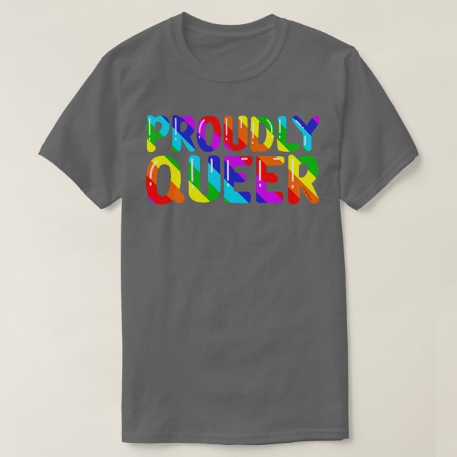 Camiseta Orgulloso Queer (Diseño del anverso)