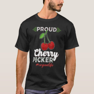 Camiseta Orgulloso recolector de cerezos, vegetación vegeta