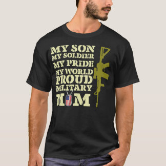 Camiseta Orgulloso regalo de mamá militar