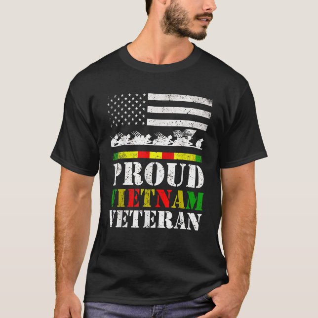 Camiseta Orgulloso regalo del Día de los Veteranos de Vietn (Anverso)