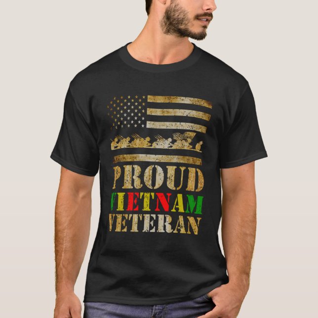 Camiseta Orgulloso regalo del Día de los Veteranos de Vietn (Anverso)