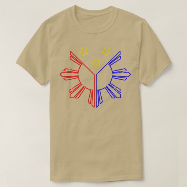 Camiseta Orgulloso regalo filipino Filipinas (Diseño del anverso)