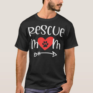 Camiseta Orgulloso rescate a mamá perro Mascota animal