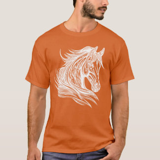Camiseta Orgulloso retrato de Stallion Mane Inhe regalo de