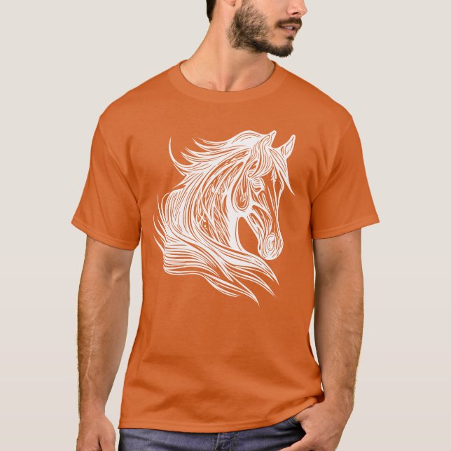 Camiseta Orgulloso retrato de Stallion Mane Inhe regalo de  (Anverso)