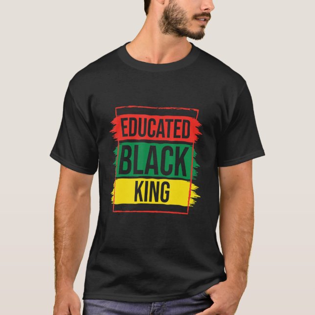 Camiseta Orgulloso Rey Negro Africano Estadounidense H Negr (Anverso)