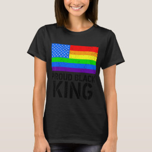 Camiseta Orgulloso Rey Negro Papá Padres Día Orgullo Gay Lg