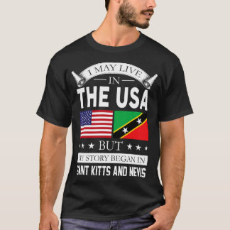 Camiseta Orgulloso Saint Kitts y Nevis Roots Gracioso regal