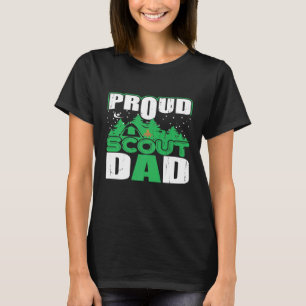 Camiseta Orgulloso Scout Dad Cub Camping Boy Senderismo Sco