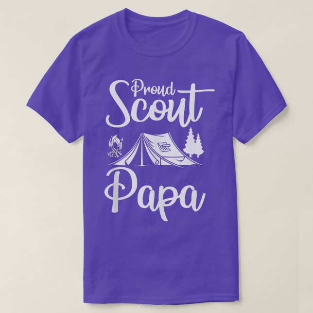 Camiseta Orgulloso Scout Papa Camping Scouts Scout Dad L (Diseño del anverso)