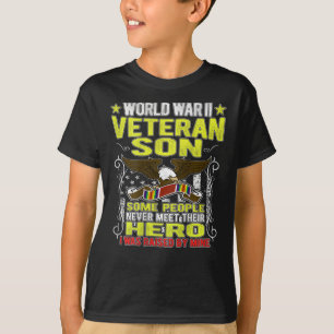 Camiseta  Orgulloso Segundo Guerra Mundial Veterano Hijo Mi