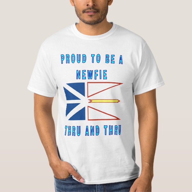CAMISETA ORGULLOSO SER A NEWFIE A TRAVÉS Y A TRAVÉS (Anverso)