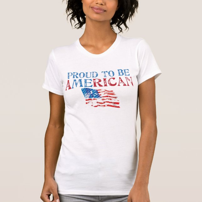 Camiseta Orgulloso ser americano (Anverso)