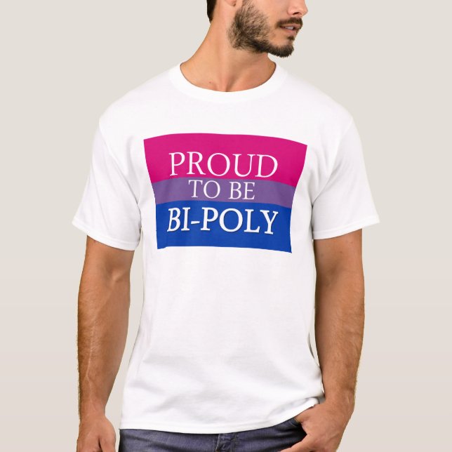 Camiseta Orgulloso ser BI-Polivinílico (Anverso)
