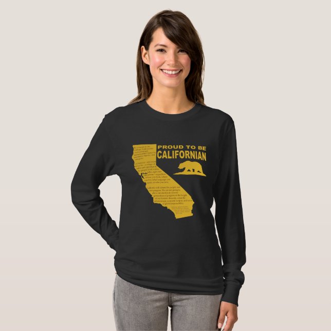 Camiseta Orgulloso ser Californian LongSleeve DK (Anverso completo)