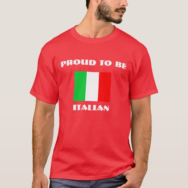 Camiseta Orgulloso ser, italiano (Anverso)