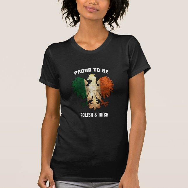 Camiseta Orgulloso ser polaco y irlandés (Anverso)
