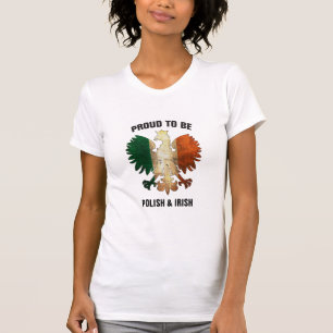 Camiseta Orgulloso ser polaco y irlandés