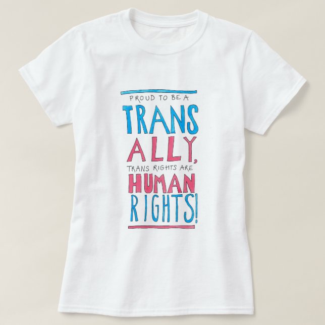 Camiseta Orgulloso ser un aliado del transporte (Diseño del anverso)
