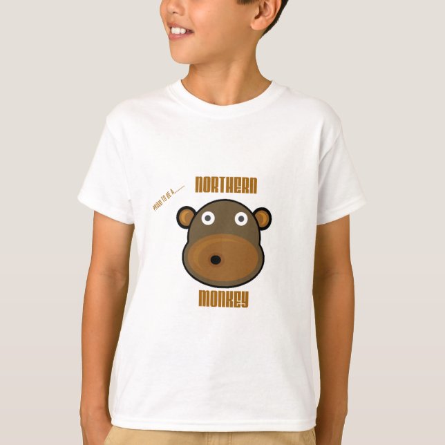 Camiseta Orgulloso ser un mono septentrional (Anverso)