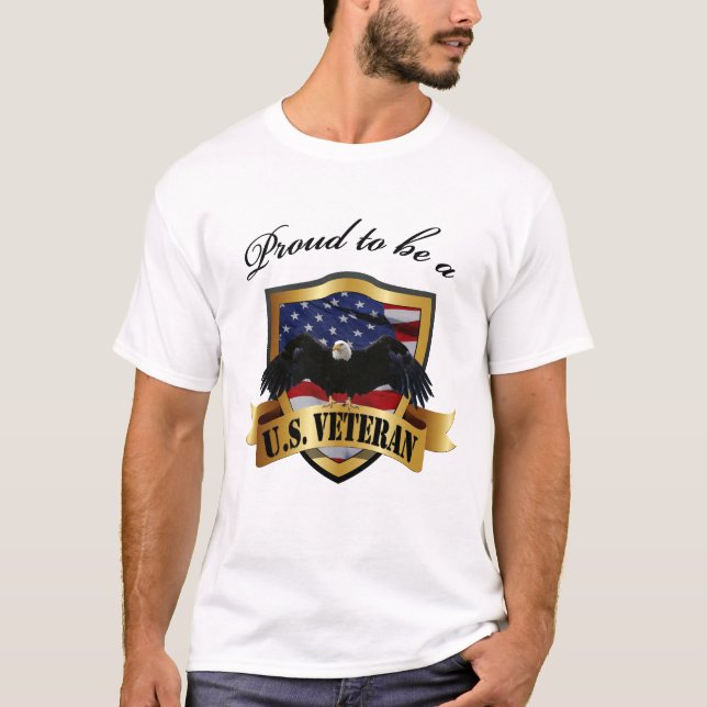 Camiseta Orgulloso ser un veterano de los E.E.U.U. (Anverso)