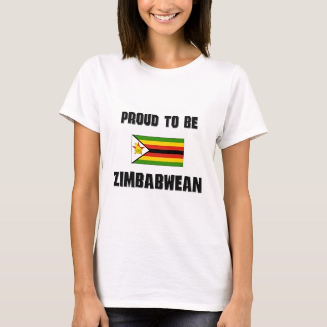 Camiseta Orgulloso ser ZIMBABUENSE (Anverso)