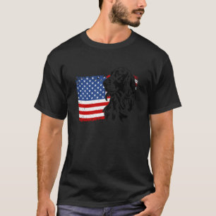Camiseta Orgulloso Setter Irlandés Bandera Americana de EE.