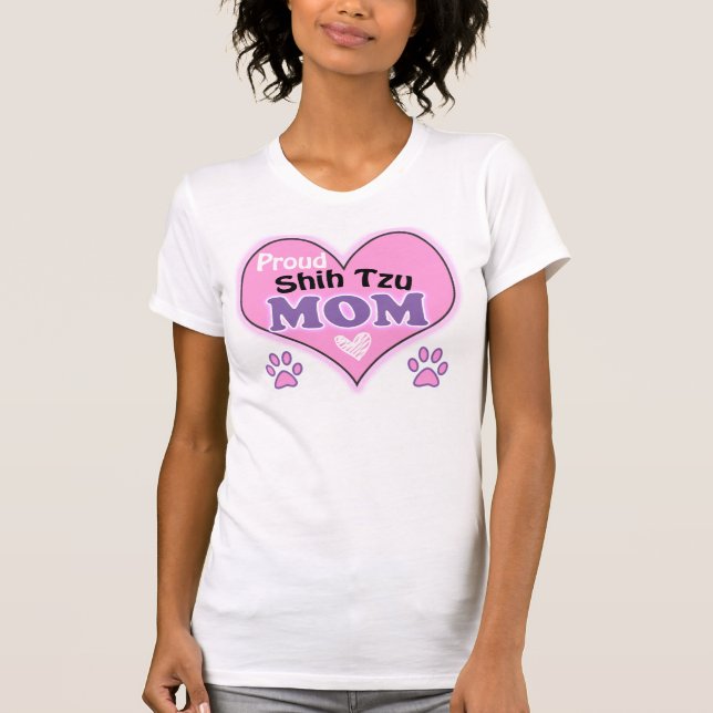 Camiseta Orgulloso Shih Tzu Mom (Anverso)