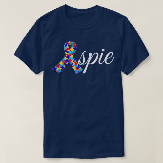 Camiseta Orgulloso Síndrome de Aspie Asperger (Diseño del anverso)