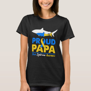 Camiseta Orgulloso Síndrome de Down Papa Shark