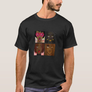 Camiseta Orgulloso Sistas Negros Reina Melanin Afro Amer Af